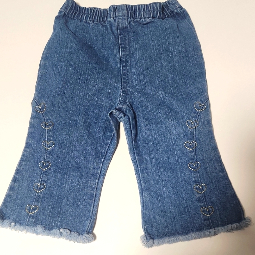 Wrangler Kids Blue Jeans with Heart Details